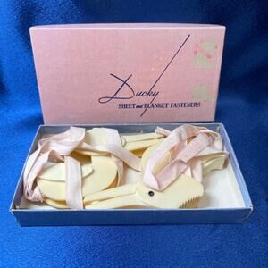 Vintage Ducky Sheet and Blanket Fastener in Original Box